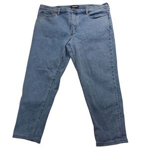 Lands' End Square Rigger Men's Straight Fit Stretch Denim Jeans Blue 42x28‎